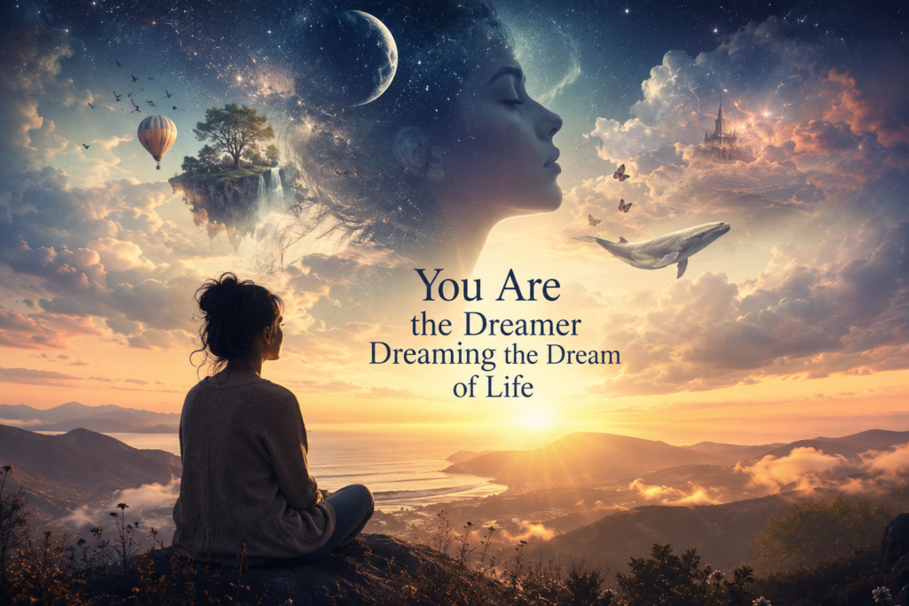 You are the dreamer dreaming the dream of life